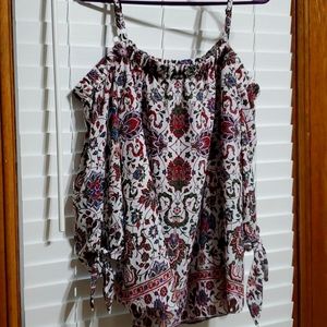 Cold shoulder blouse